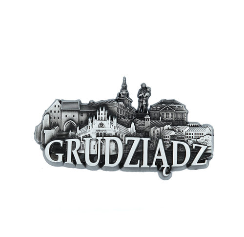 Magnes metalowy panorama Grudziądz