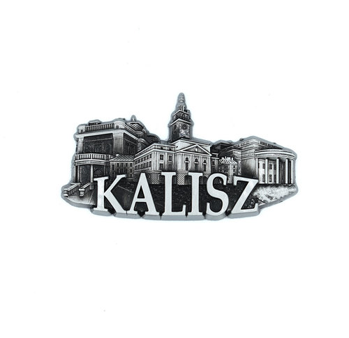Magnes metalowy panorama Kalisz