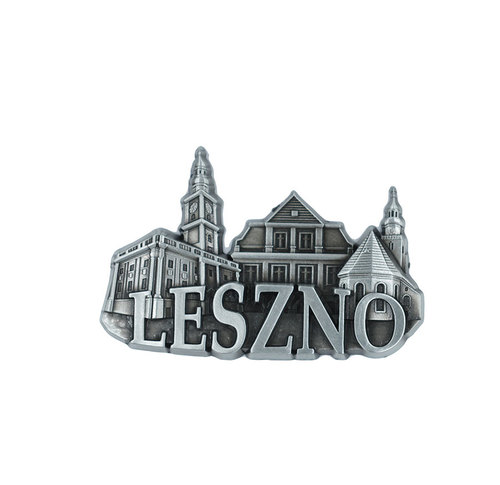 Magnes metalowy panorama Leszno