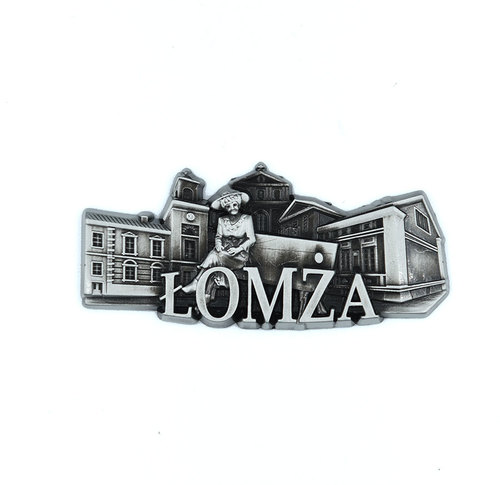 Magnes metalowy panorama Łomża