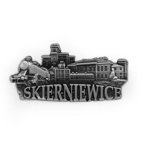 Magnes metalowy panorama Skierniewice