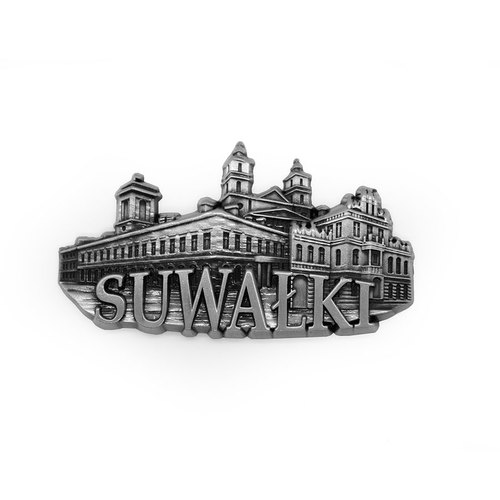 Magnes metalowy panorama Suwałki