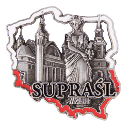Magnes metalowy kontur Supraśl
