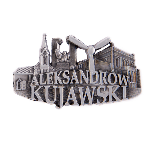 Magnes metalowy panorama Aleksandrów Kujawski