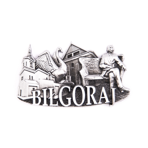 Magnes metalowy panorama Biłgoraj