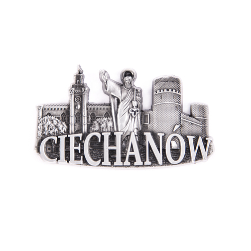Magnes metalowy panorama Ciechanów