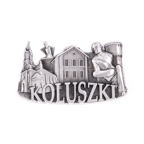 Magnes metalowy panorama Koluszki