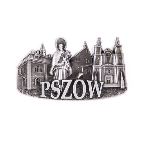 Magnes metalowy panorama Pszów