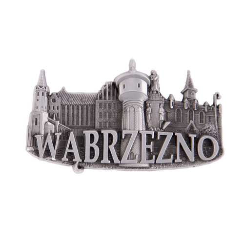 Magnes metalowy panorama Wąbrzeźno