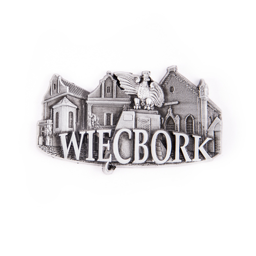 Magnes metalowy panorama Więcbork