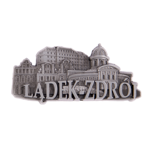 Magnes metalowy panorama Lądek-Zdrój