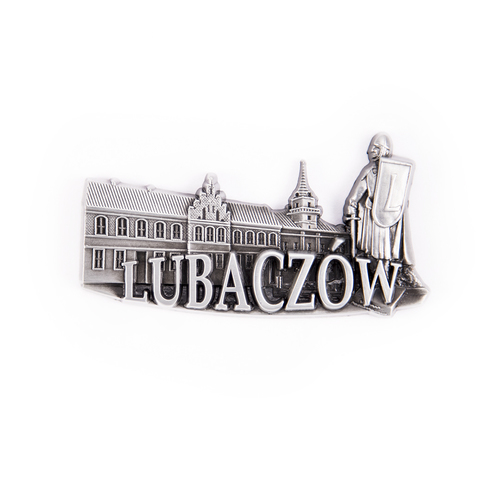 Magnes metalowy panorama Lubaczów