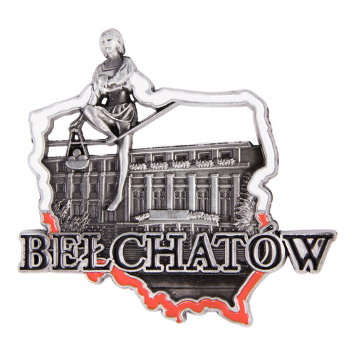 Magnes metalowy kontur Bełchatów