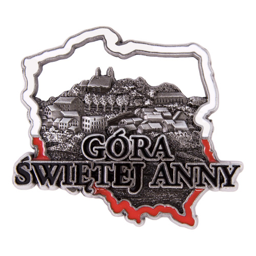 Magnes metalowy kontur Góra Świętej Anny