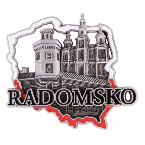 Magnes metalowy kontur Radomsko