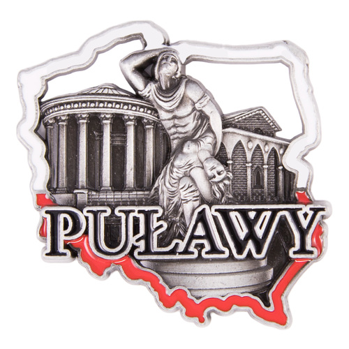 Magnes metalowy kontur Puławy