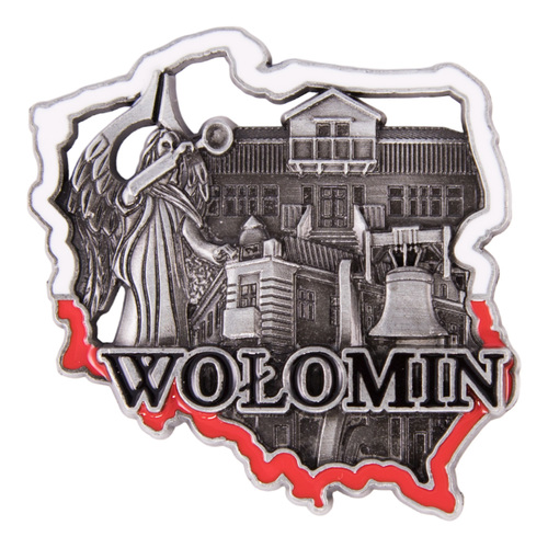 Magnes metalowy kontur Wołomin