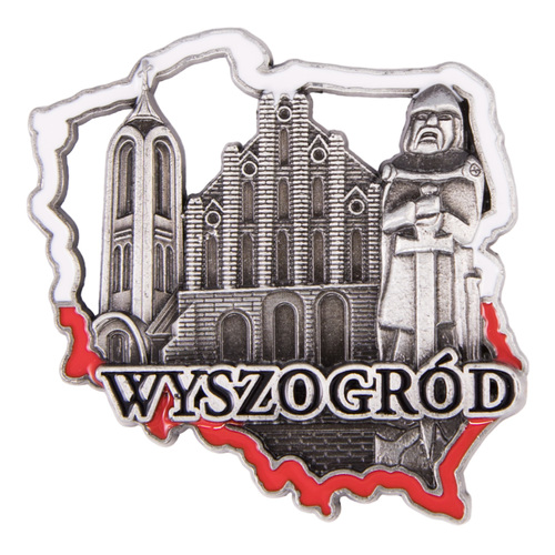 Magnes metalowy kontur Wyszogród
