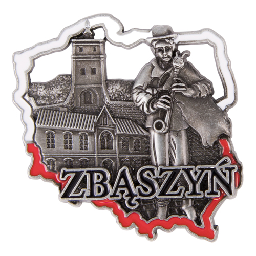 Magnes metalowy kontur Zbąszyń