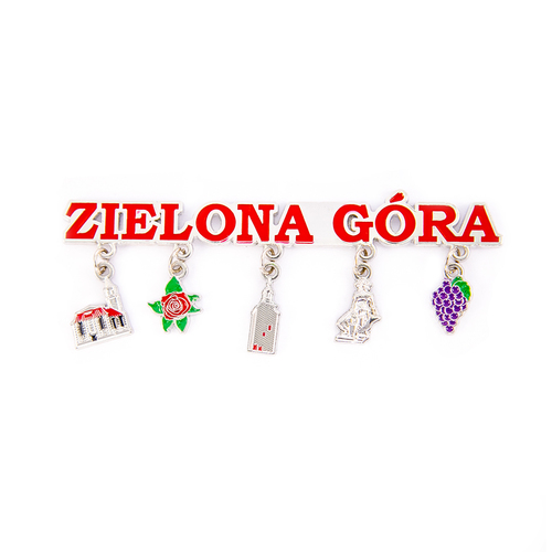 Magnes z zawieszkami Zielona Góra