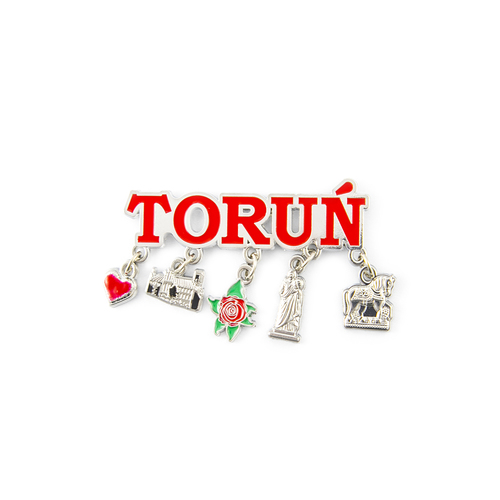 Magnes z zawieszkami Toruń