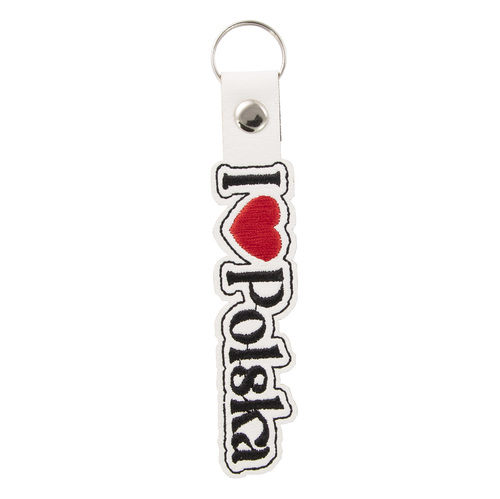 Zawieszka haftowana I love Polska