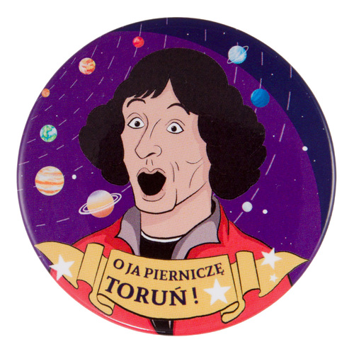 Magnes button Toruń Ja Pierniczę