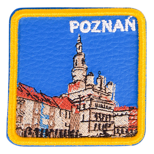 Magnes naprasowanka haft Poznań ratusz