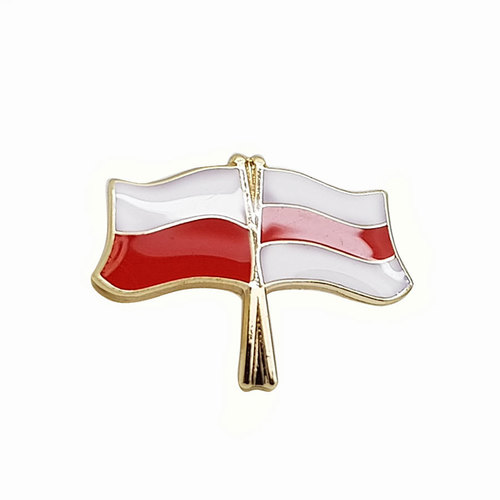 Przypnka flaga PL - Wolna Białoruś