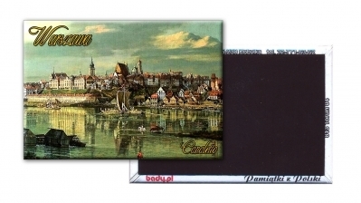 Button prostokąt 54x78mm magnes - Nadruk Personalizowany