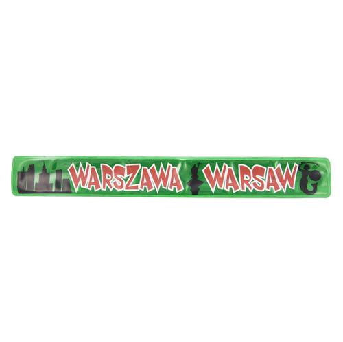 Opaska odblaskowa zielona Warszawa
