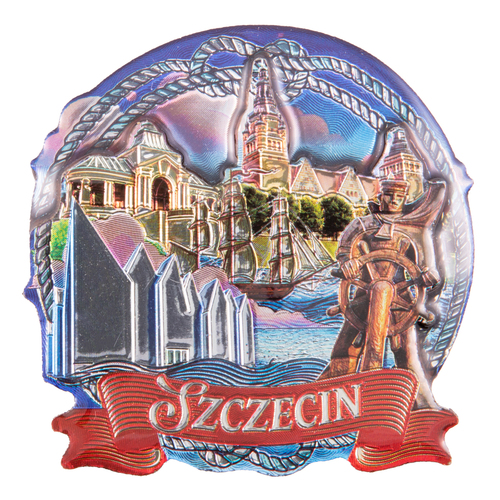 Magnes MDF metalizowany widok Szczecin