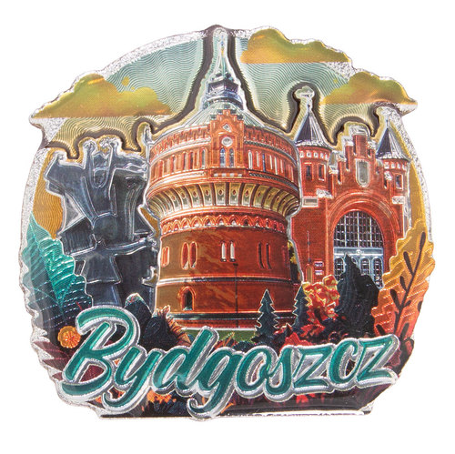 Magnes MDF metalizowany widok Bydgoszcz