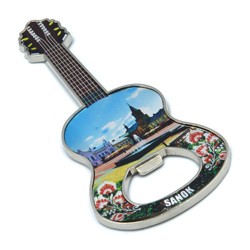 Magnes otwieracz metalowy gitara Sanok