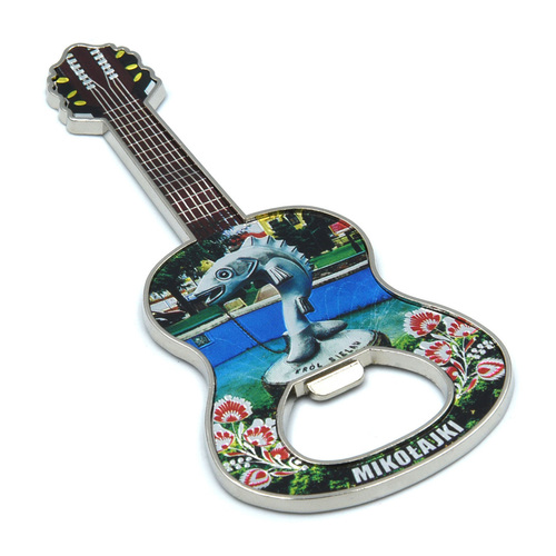 Magnes otwieracz metalowy gitara Mikołajki