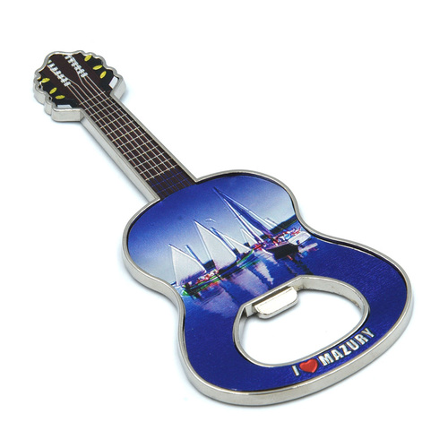 Magnes otwieracz metalowy gitara Mazury