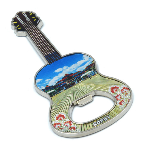 Magnes otwieracz metalowy gitara Sopot