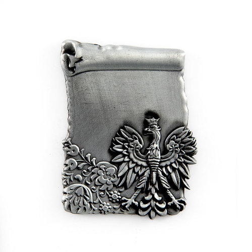 Metalowy magnes papirus - nadruk personalizowany