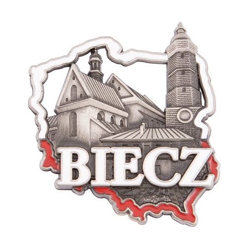 Magnes metalowy konturek Biecz