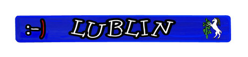 Opaska odblaskowa niebieski Lublin
