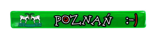 Opaska odblaskowa zielona Poznań