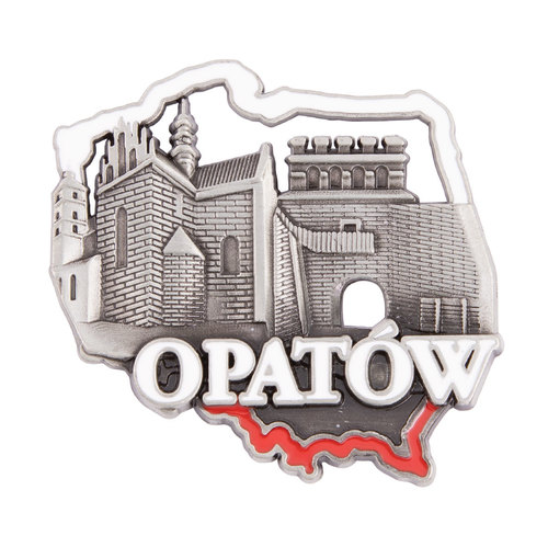 Magnes metalowy kontur Opatów
