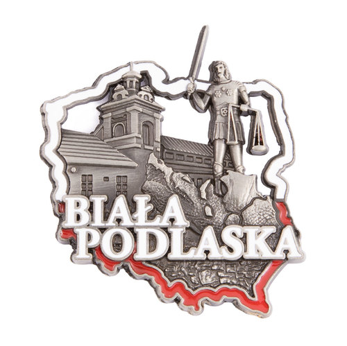 Magnes metalowy kontur Biała Podlaska
