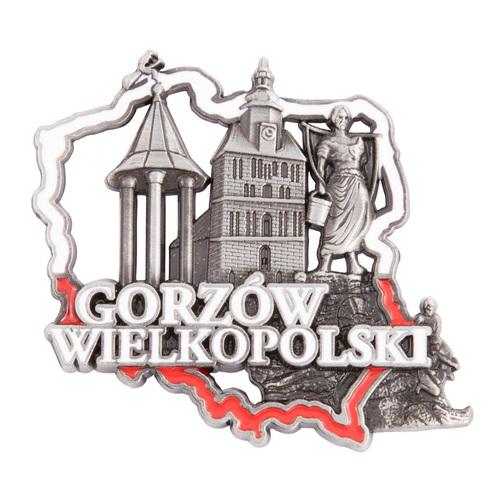 Magnes metalowy kontur Gorzów Wielkopolski