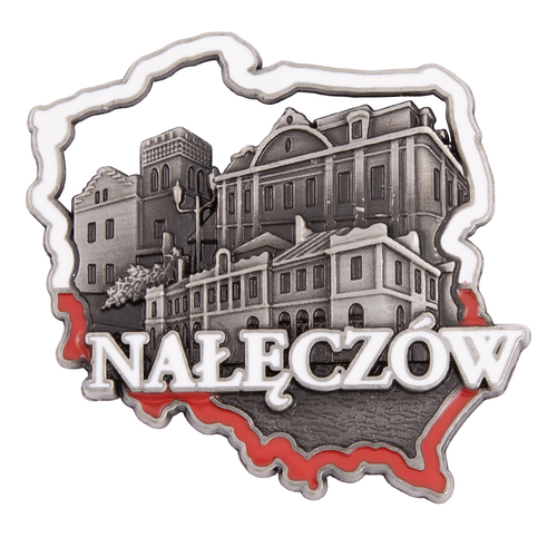 Magnes metalowy kontur Nałęczów