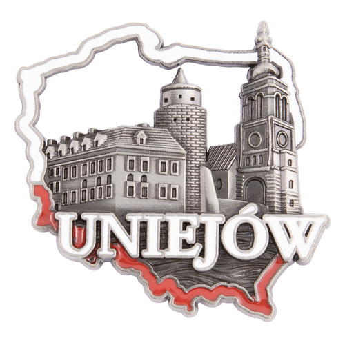 Magnes metalowy kontur Uniejów