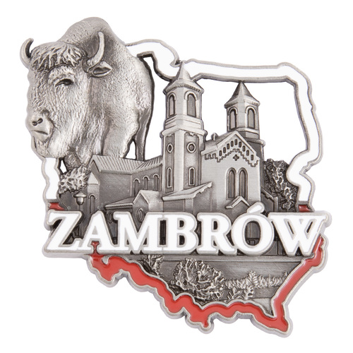 Magnes metalowy kontur Zambrów