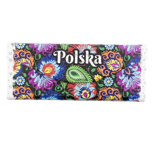 Etui na okulary trójkątne Polska kwiaty folk