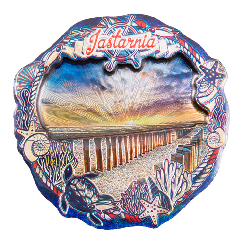 Magnes MDF metalizowany widok Jastarnia