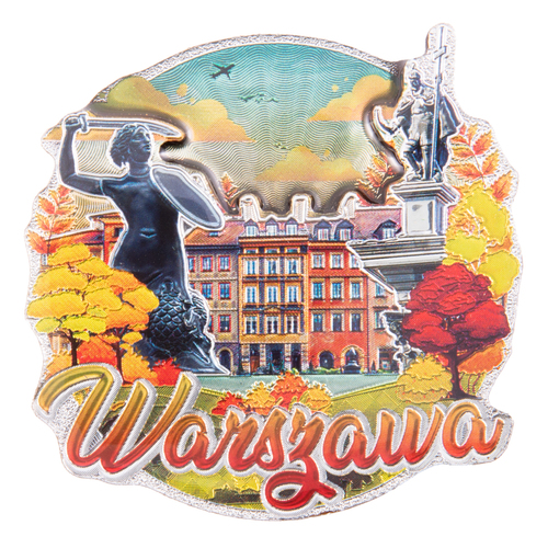 Magnes MDF metalizowany widok Warszawa